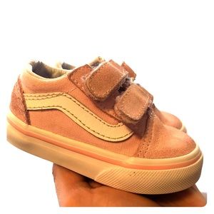 Pink Vans (toddler size 4) with velcro straps